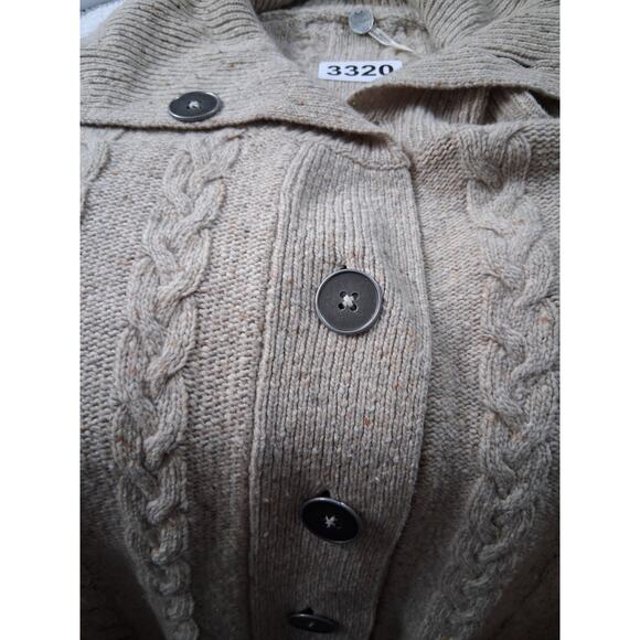 Margaret OLeary Quiet Luxury Womens Small Wool Cashmere Cable Knit Prep Sweater - Picture 14 of 14